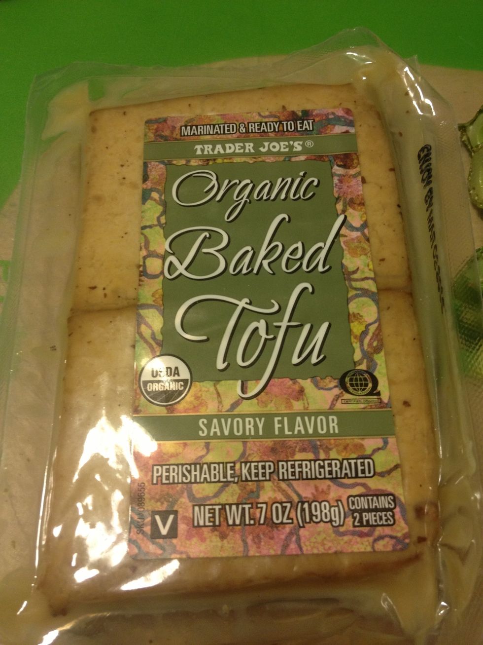 Use any kind of Dried or Baked Tofu.