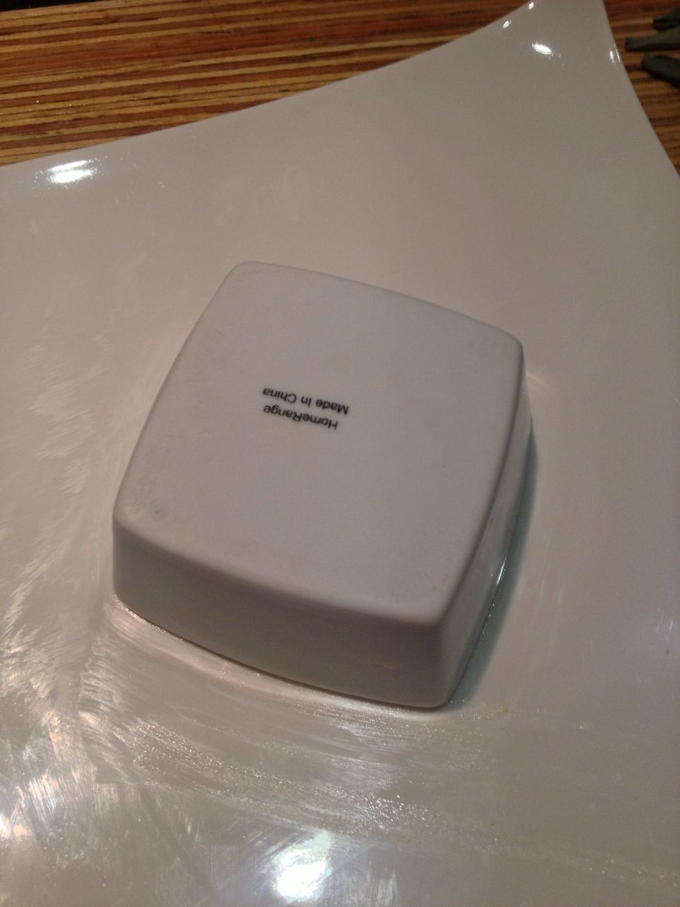 Use any shape you like wipe away any rice on the side