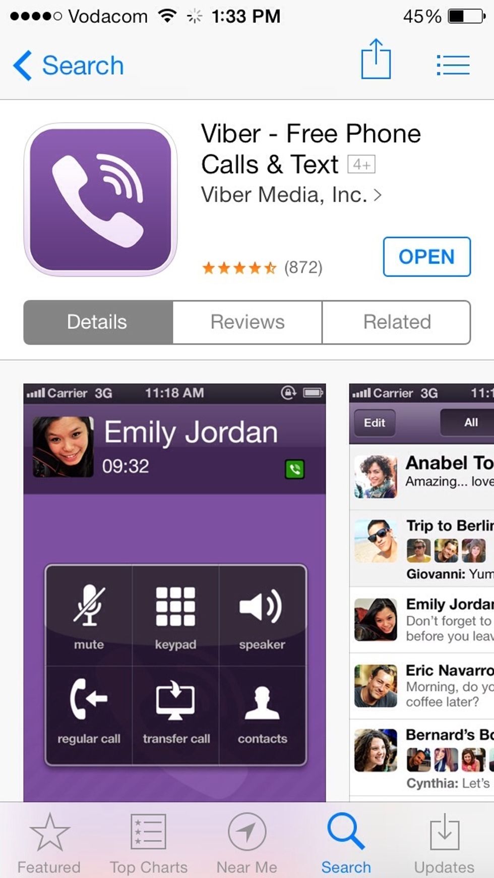 Use apps like viber to make audio calls to family and friends.