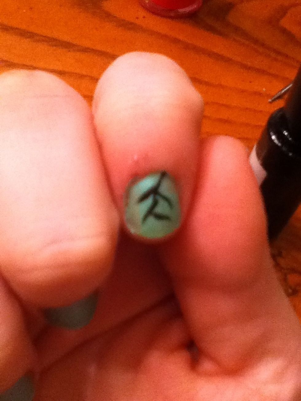 Use black to make thin lines for the branches.