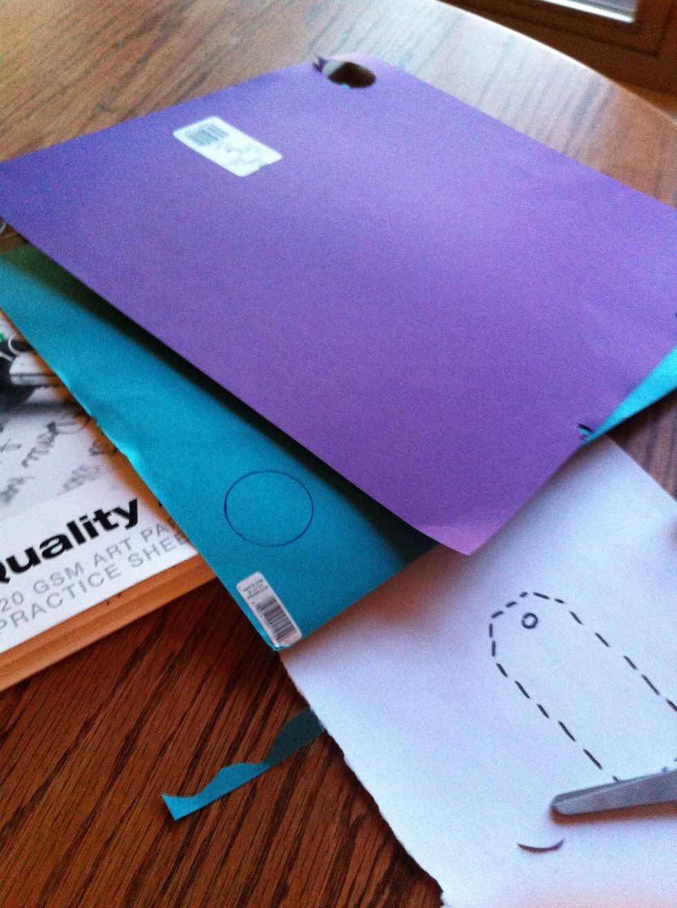 Use brightly colored paper
