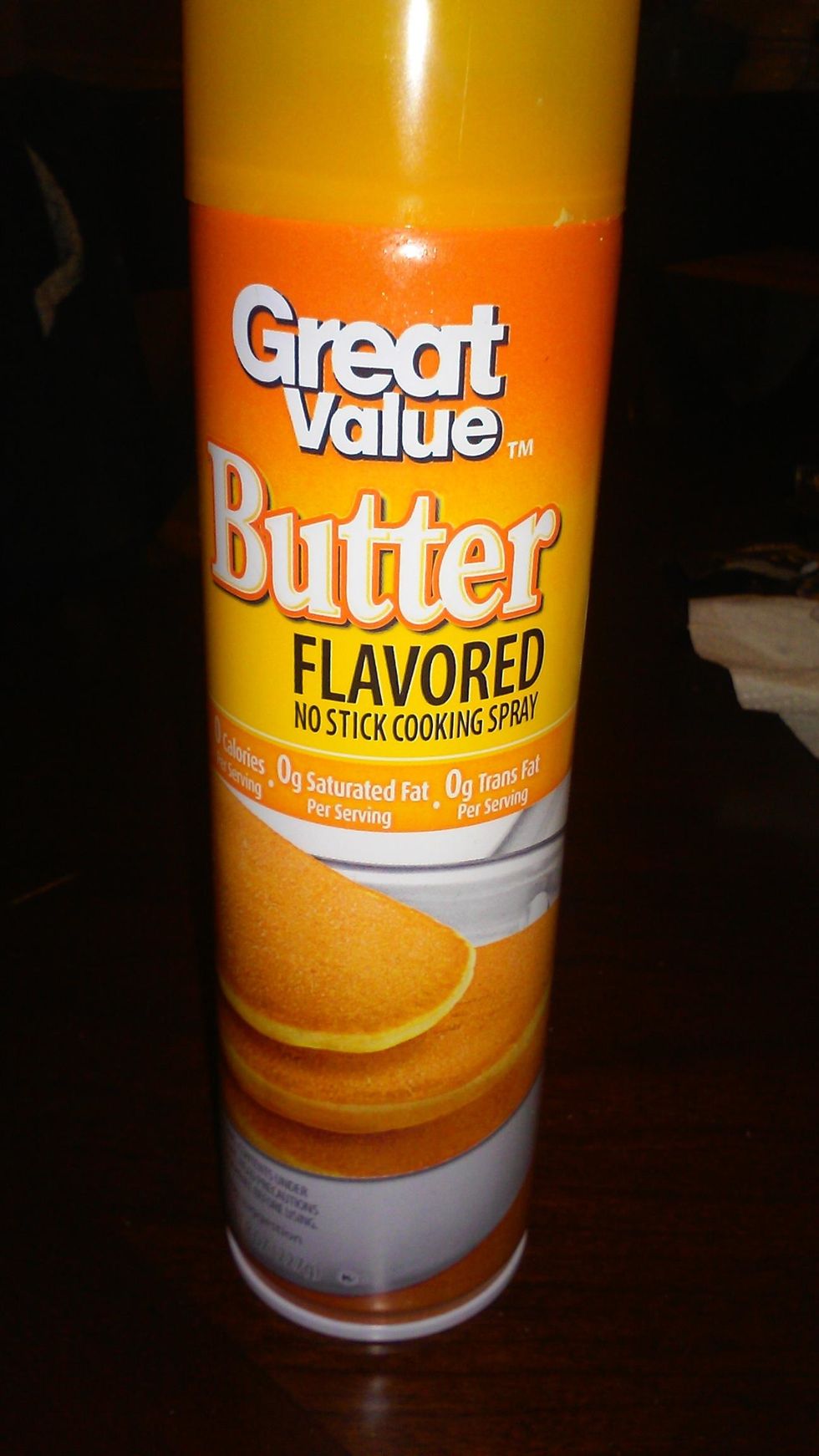 use butter or butter spray to spray your tray /plate that your going to put in the oven