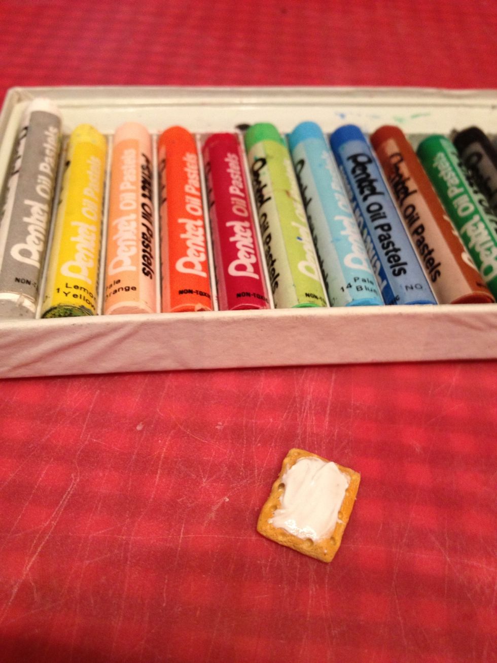 Use clay or oil pastels for the next step.