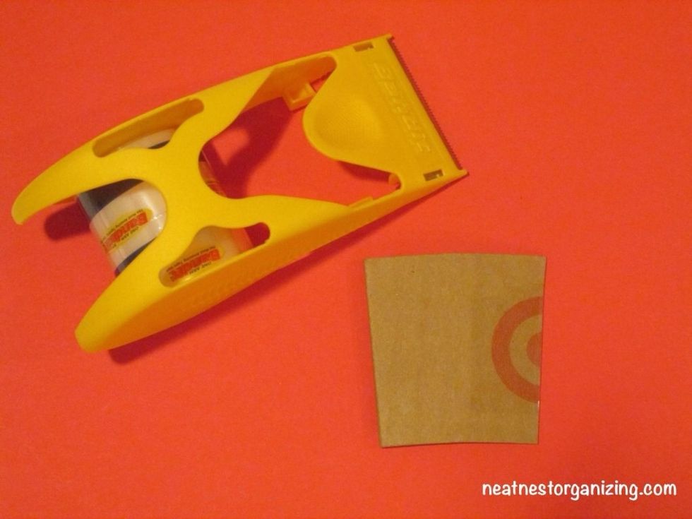 Use clear packing tape to seal the cut end.