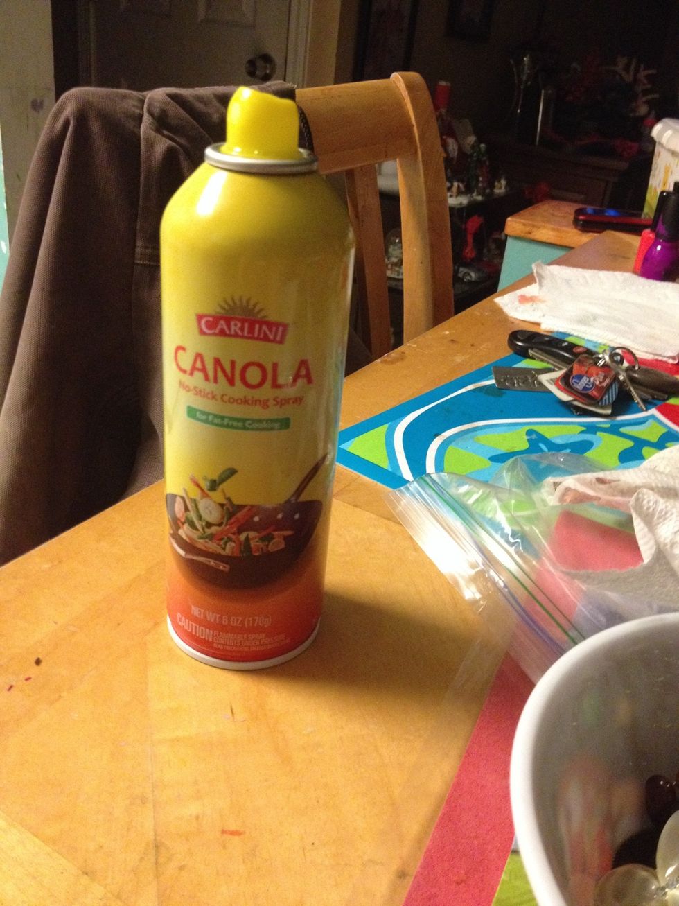 Use cooking oil and spray the necklaces inside the bowl.