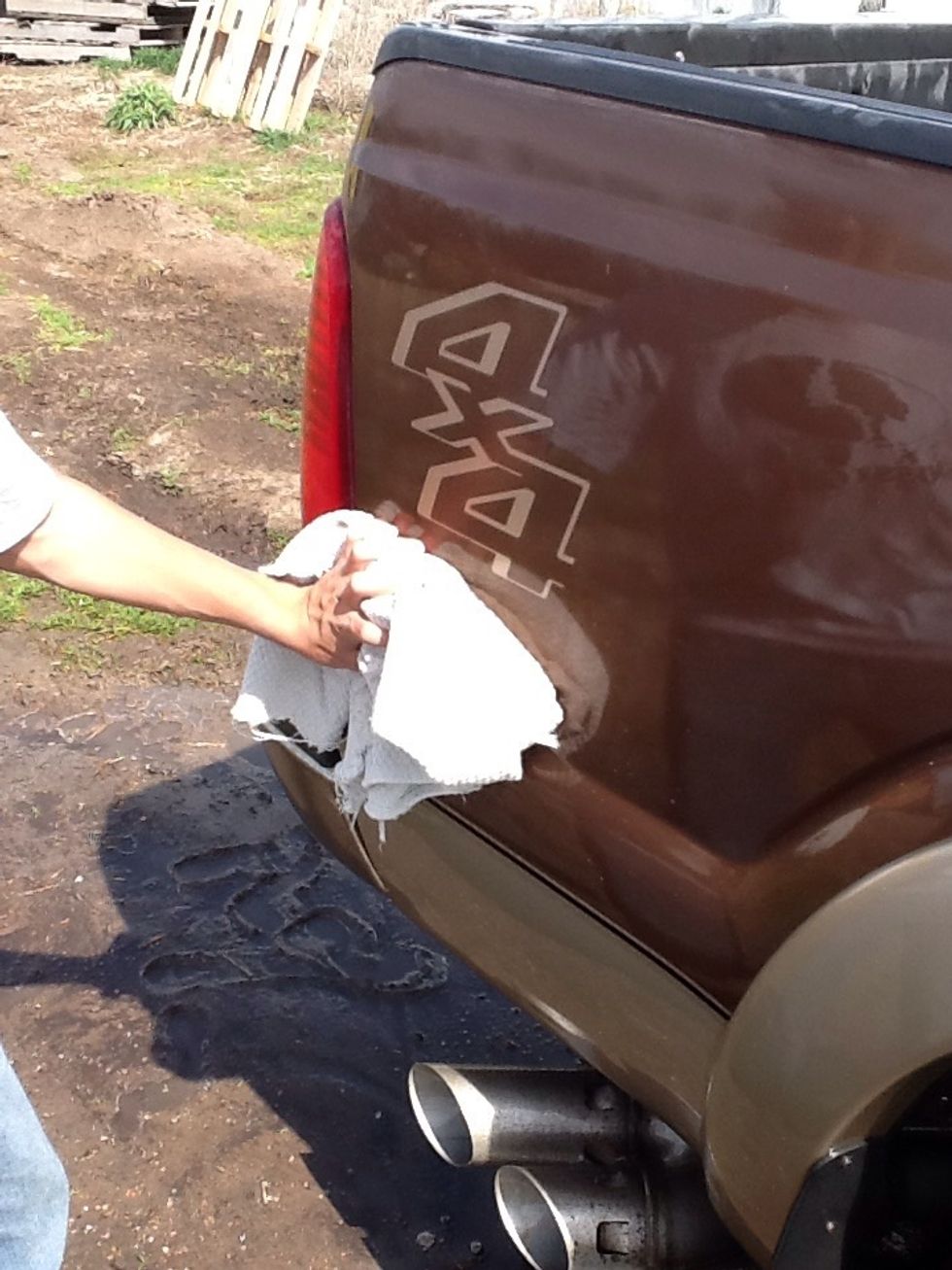 Use dry towel to dry off all of your vehicle so there are no water marks.
