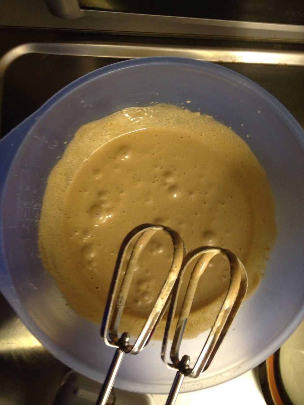 Use electric whiskers for best result.