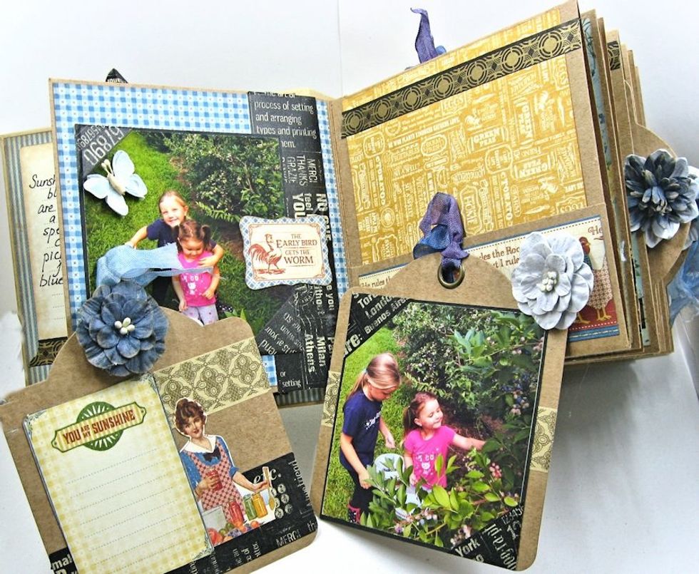 Use ephemera cards as journaling spots or to add extra recipes to the album.