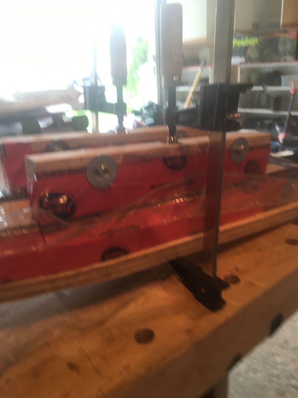 Use F-Clamp to compress as depicted.