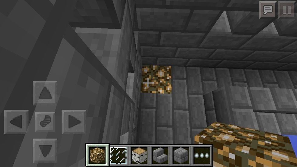 use glowstone as lighting in the corners