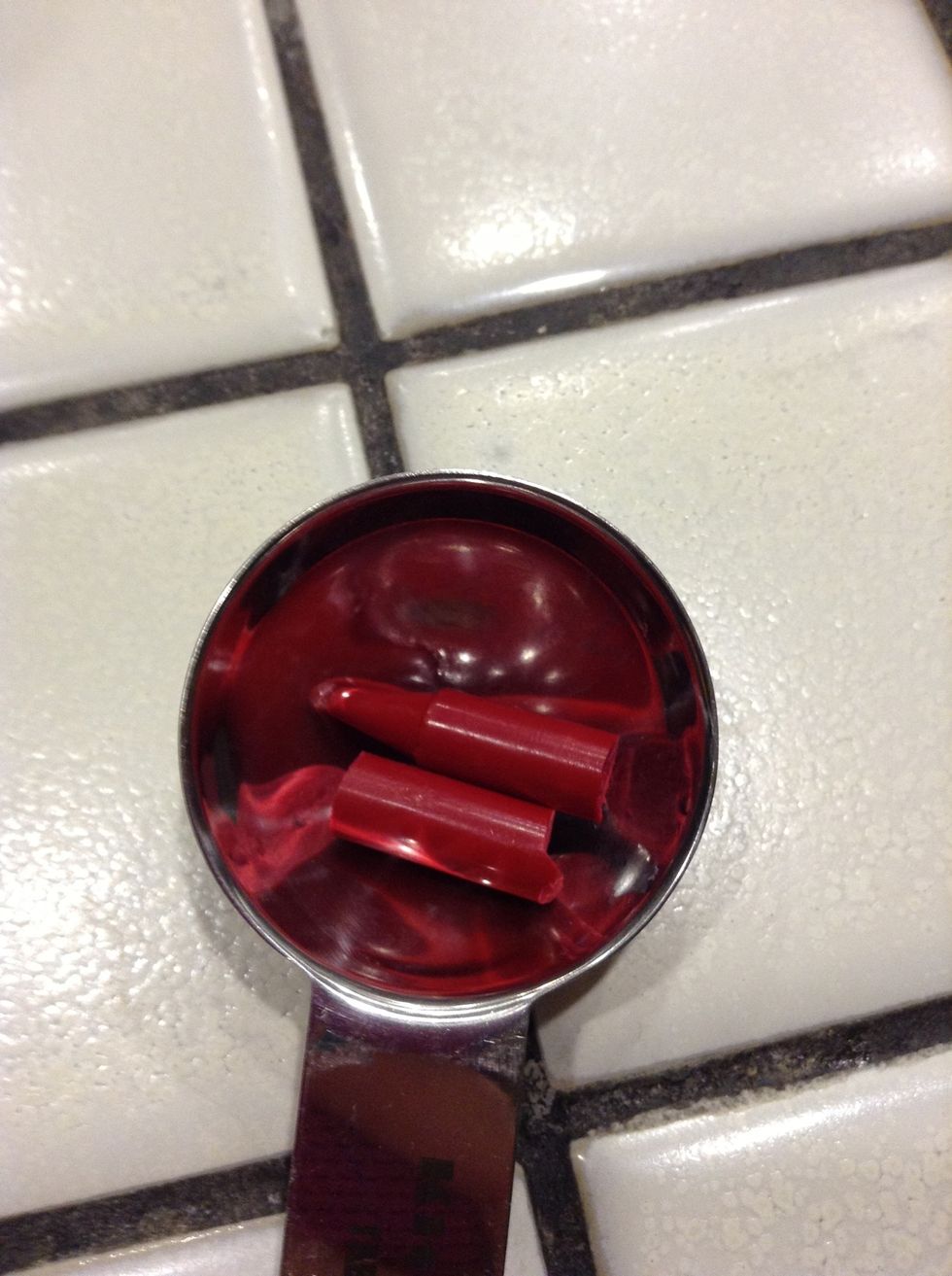 Use half of your crayon