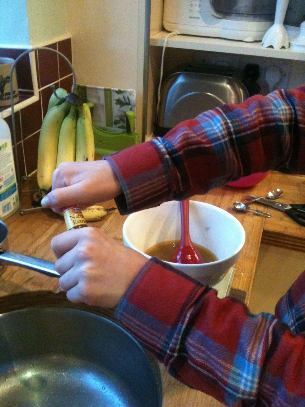 Use huge powers of strength to open the vanilla extract bottle!
