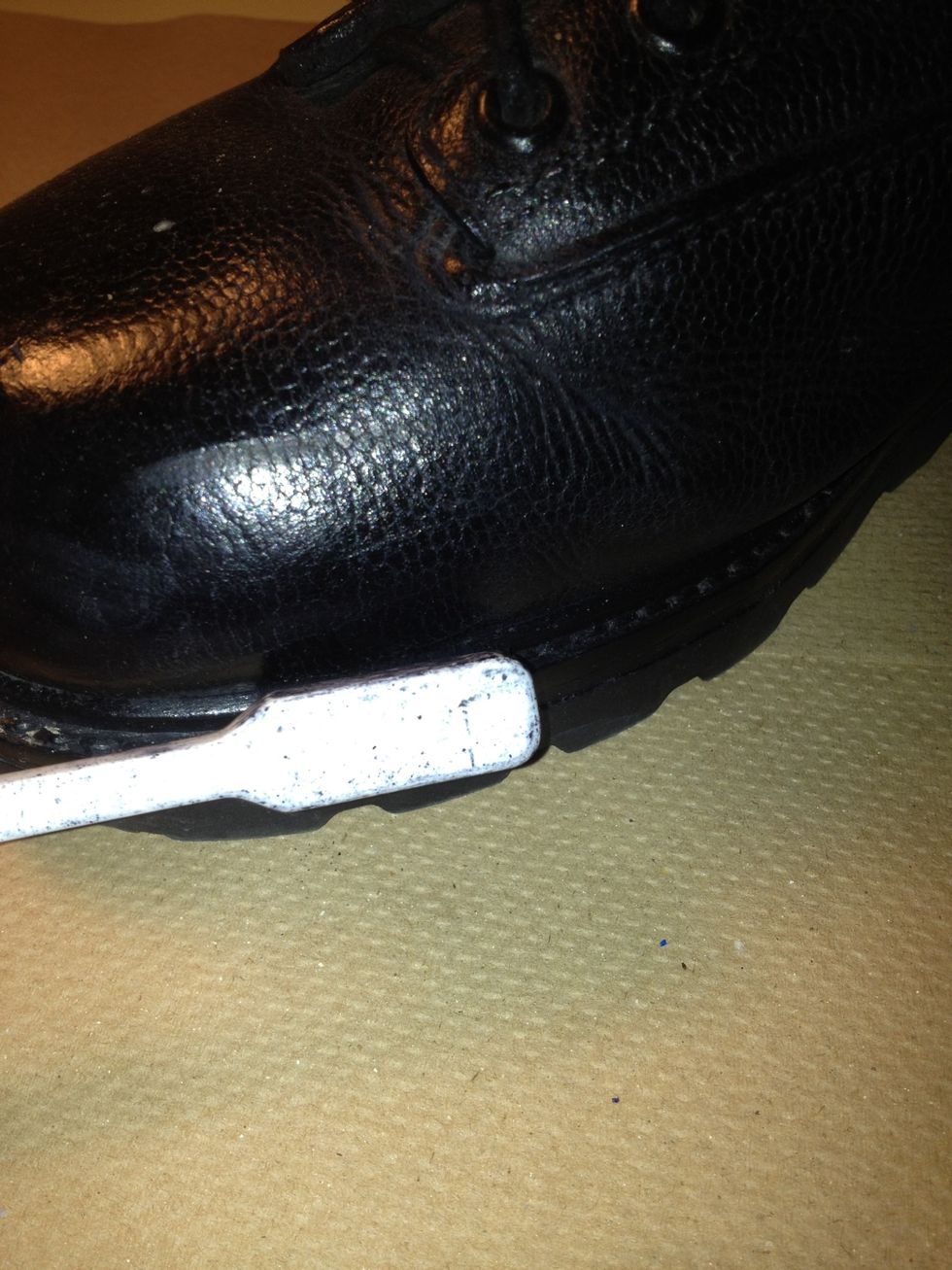 Use it to get the seams in between the sole and the actual boot.