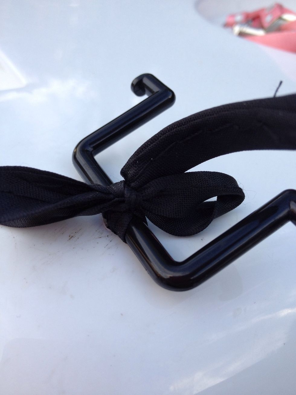 Use little plastic things that came for the strap handle to secure over if you don't want to make the top of your box like Swiss cheese