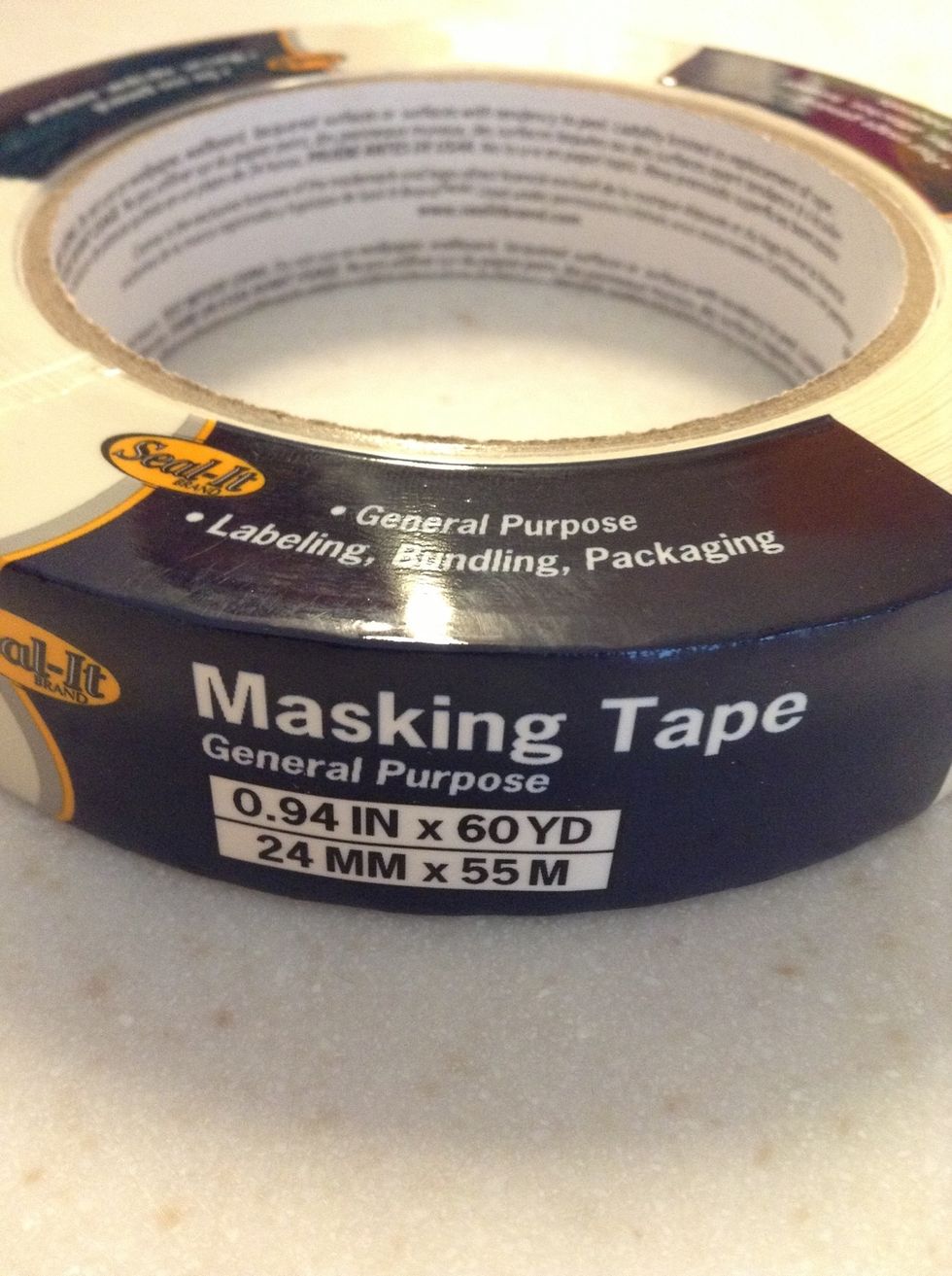 use masking tape to hold in your shape