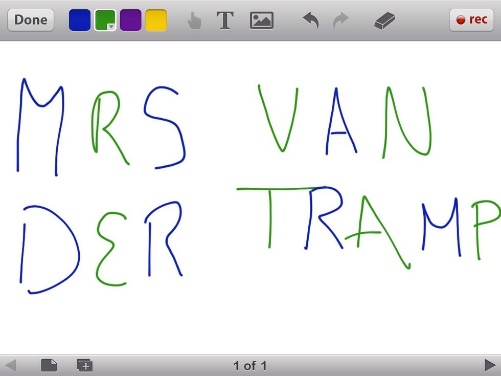 Use MRS VAN DER TRAMP if you are going to use \u00eatre verbs