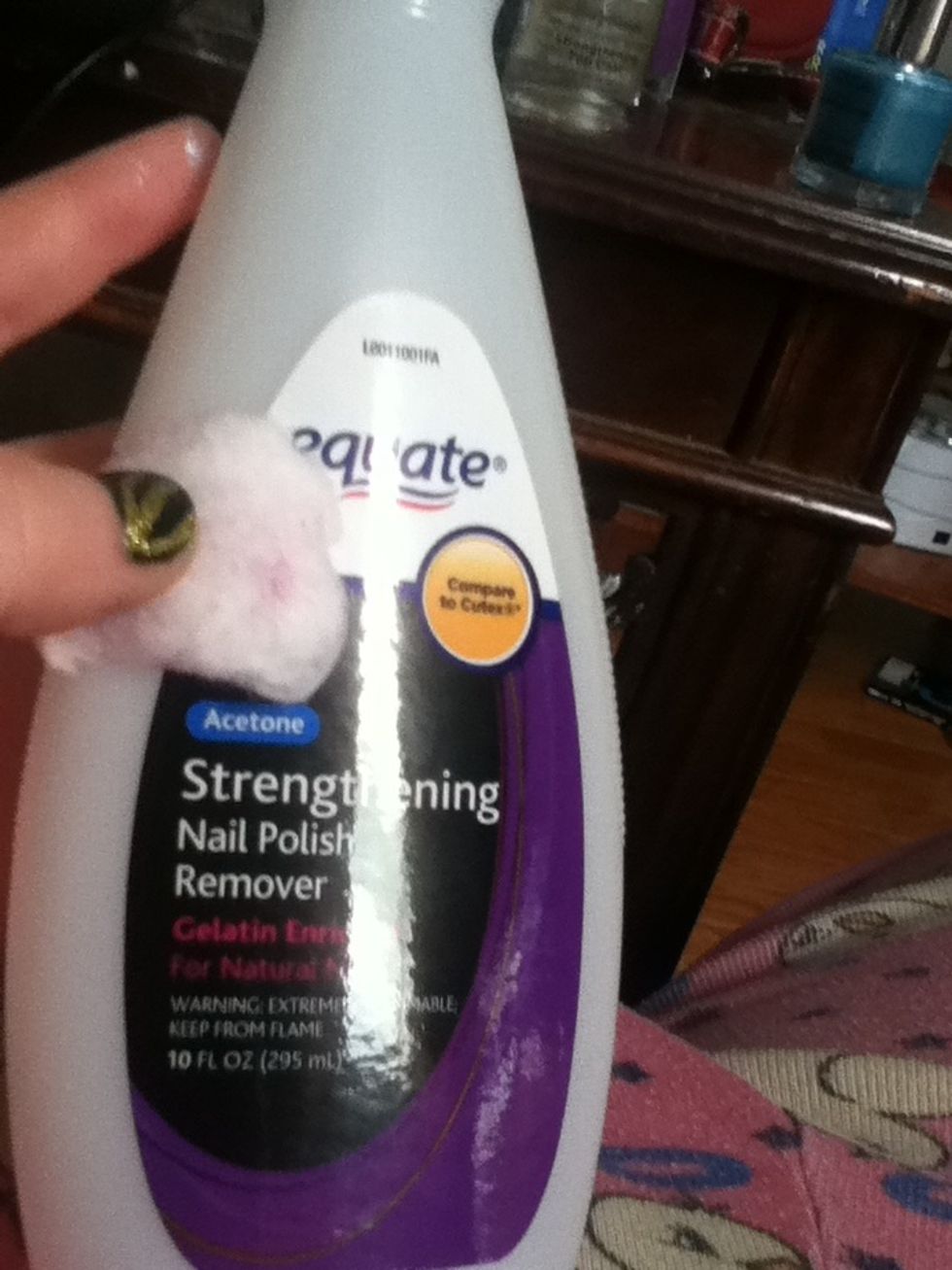 use nail polish remover and a cotton ball to make some touch ups.