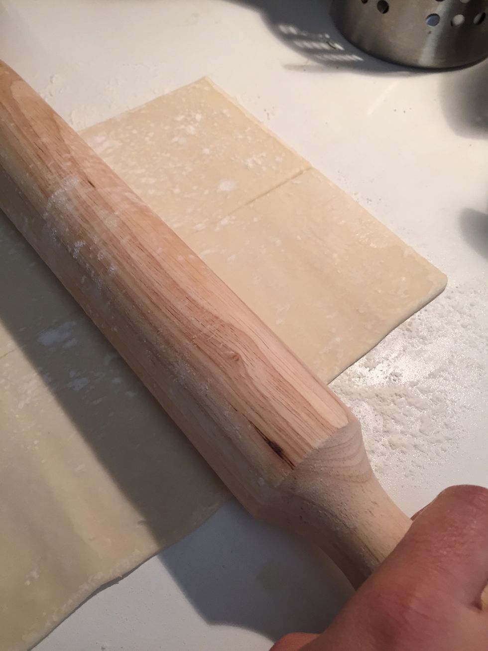 Use o rolling pin to enlarge the millefeuille sheets\ud83d\udc4d\ud83d\ude0e