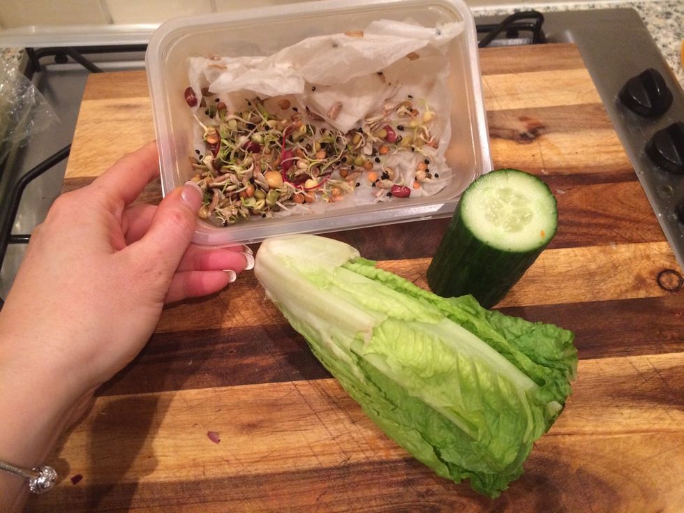 Use other salads as garnish