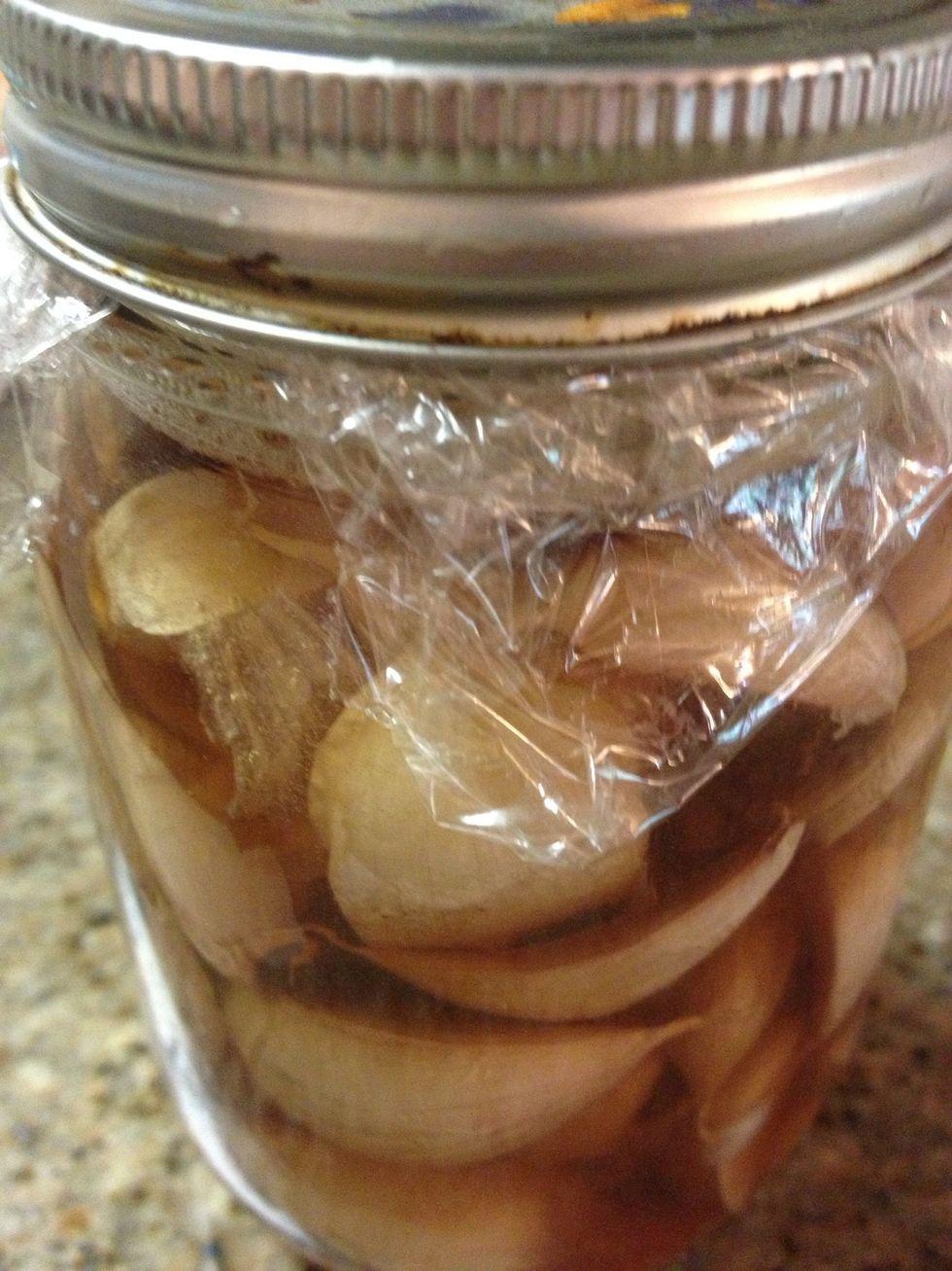 Use plastic wrap to prevent rust from getting in.