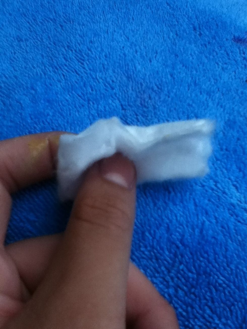 Use polish remover to take any leftover oils off.