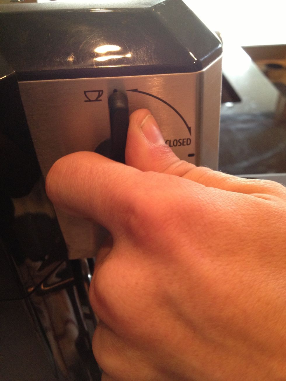 Use rest of steam to make espresso