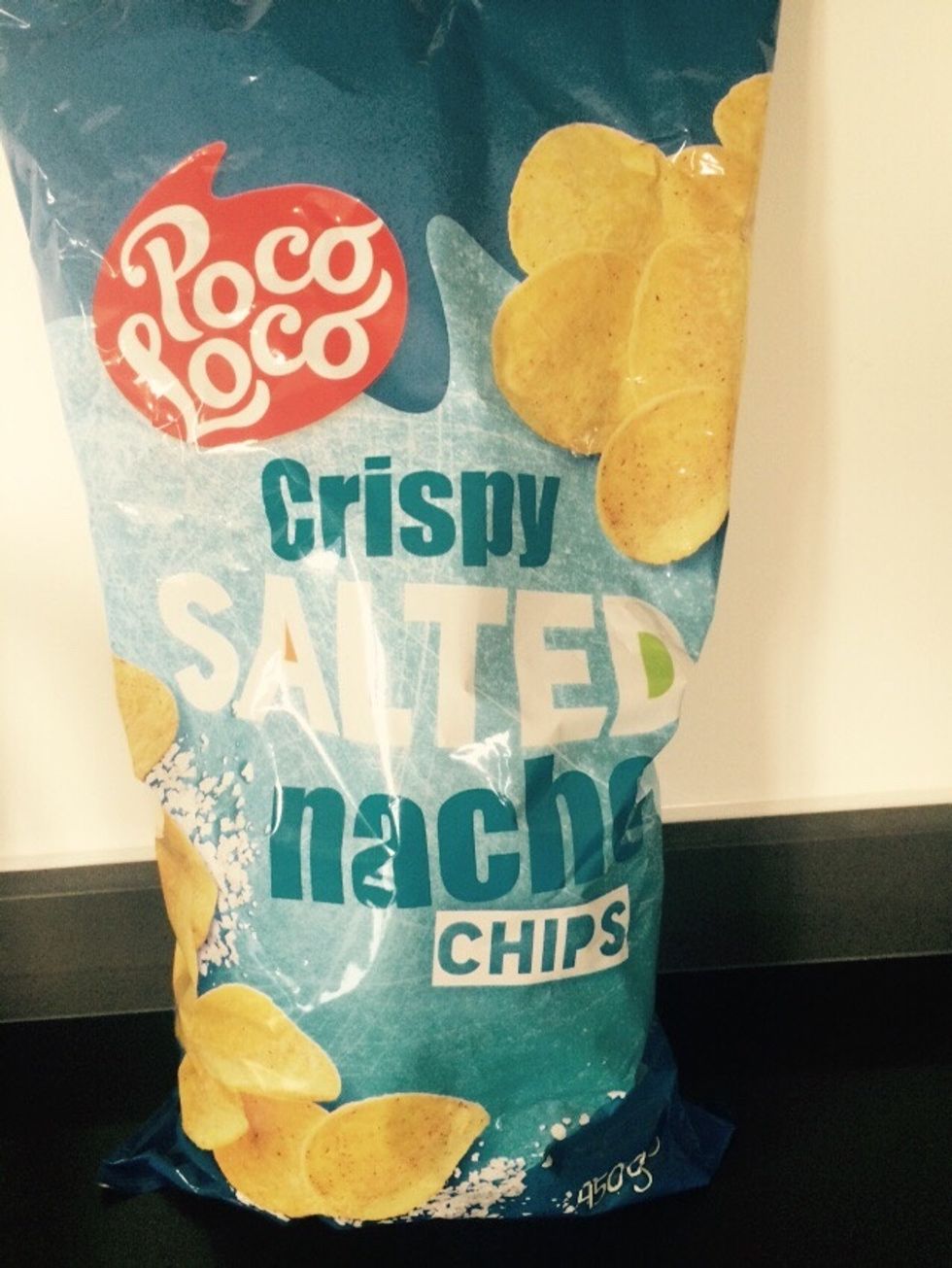 Use Salted nachos or any of your choice