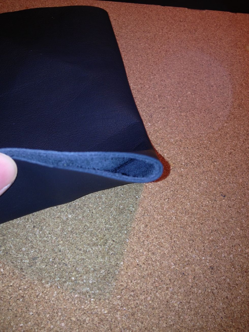Use scrap leather if you have, you don't need a large piece.