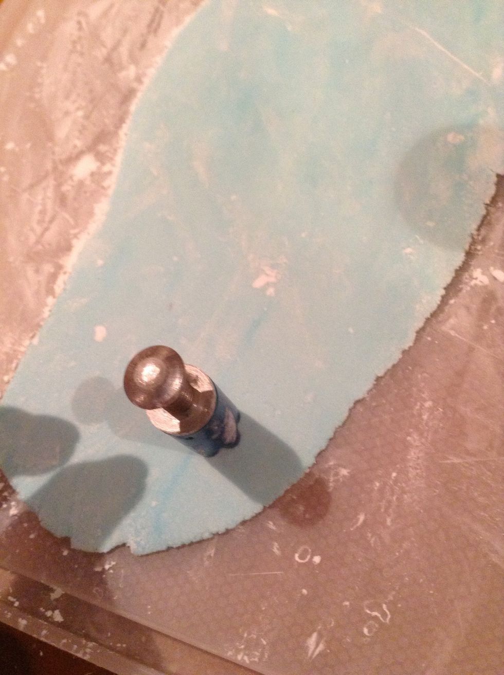 Use small flower cutter to cut out flowers