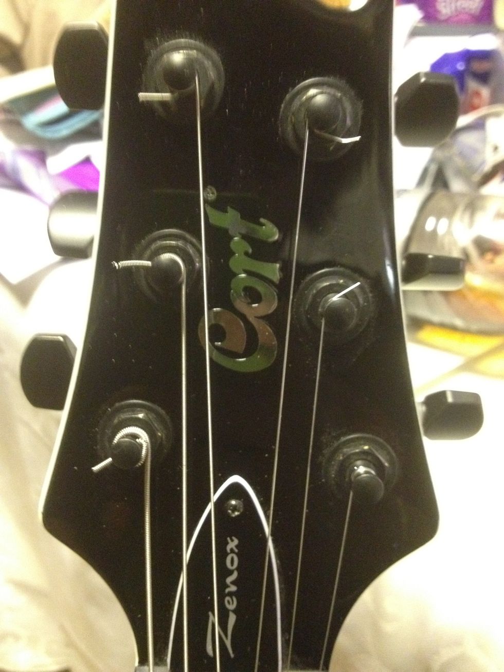 Use some pliers to cut the extra lengths off