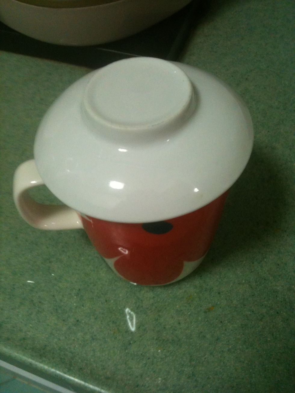 Use something to cover it for 5 minutes...