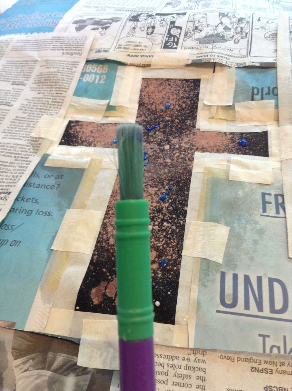use sponge-like brush