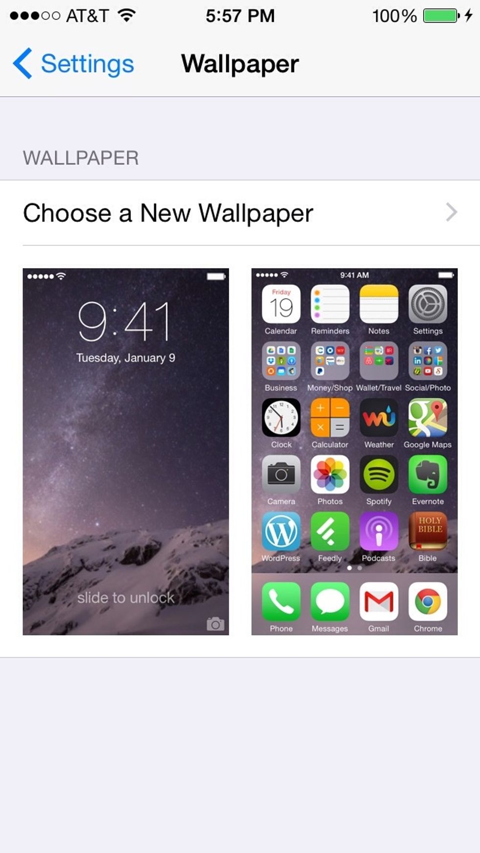 Use Static Wallpaper