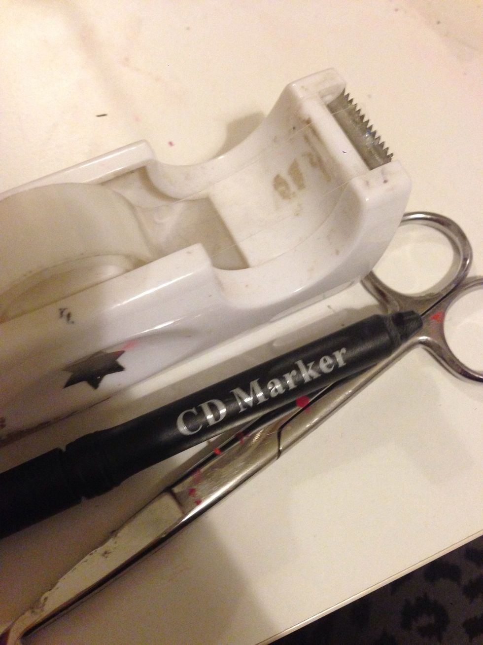 Use tape, a pen, and a sissers!