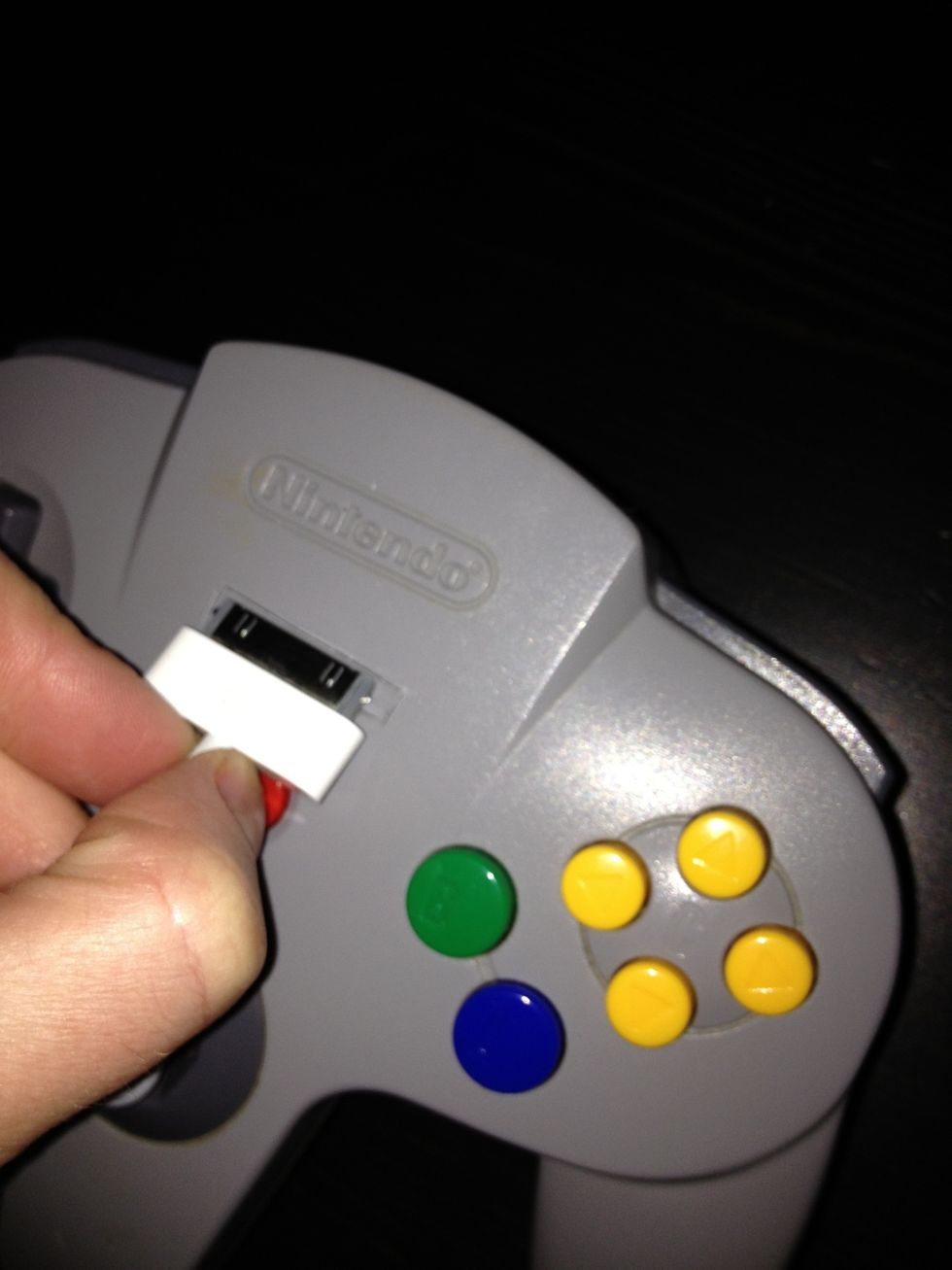 Use the Apple USB to measure and mark where you'll cut a hole to allow the USB through.