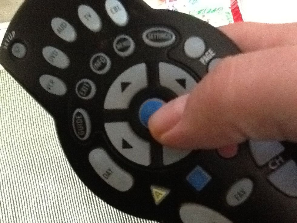 Use the arrows and blue ok/select key to choose which option you would like.