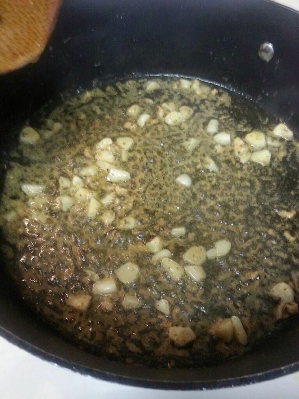 Use the butter for garlic