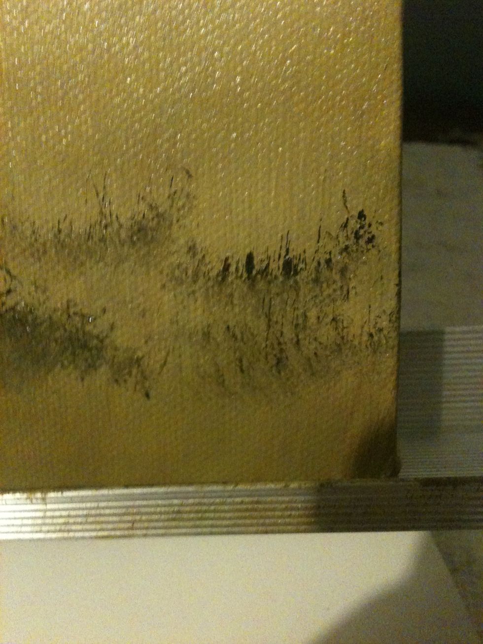 Use the corner of the fan brush, not the whole thing or u will get smiles faces all over. Smiley faces are good, but not in the grass. Keep them on Facebook! ;)