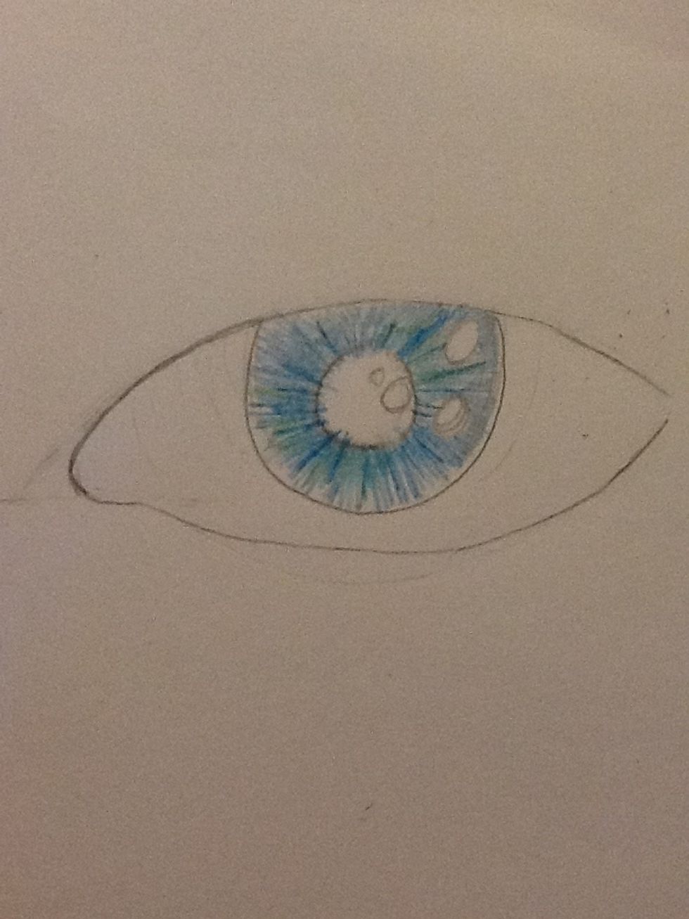 Use the darker color lightly to the edge