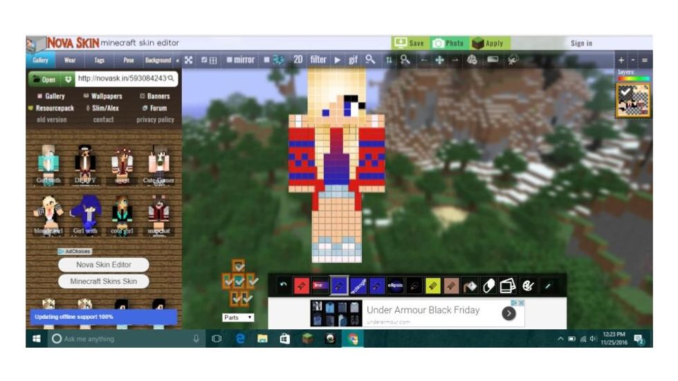 Use the different colors and ways to color to make your skin look even better than before! If you don't want to change your skin, then go to the next step.