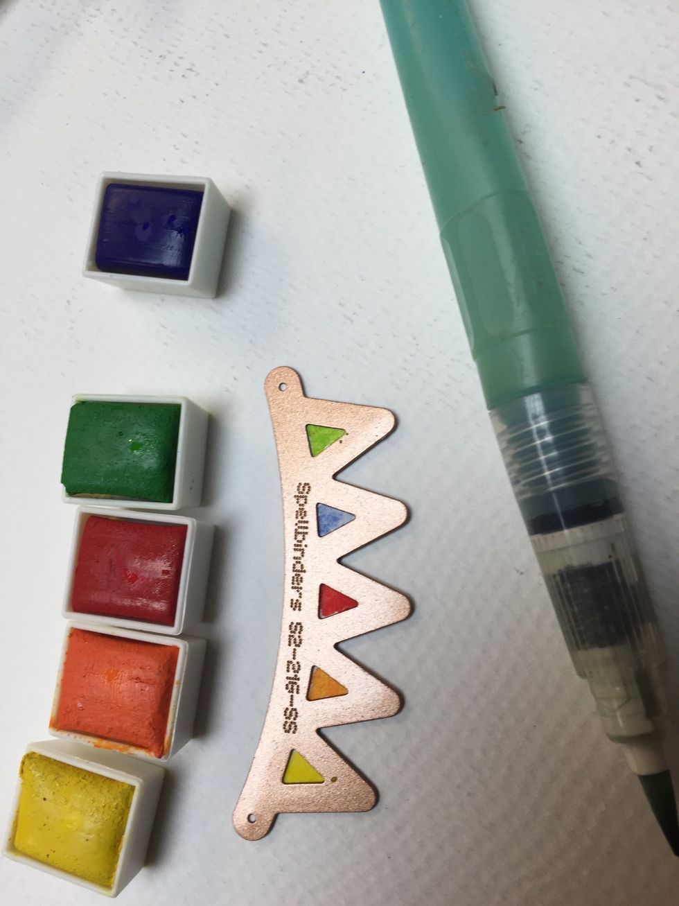 Use the empty place as the stenciling section to add colors