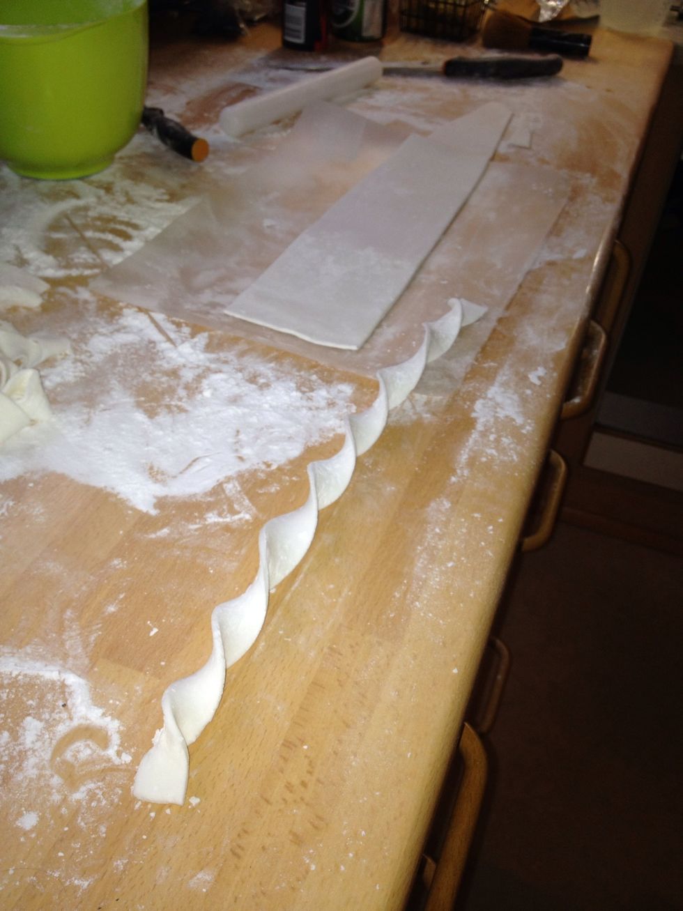 Use the excess fondant to make decorations. Your imagination is the limit.