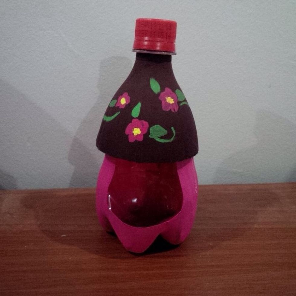 Use the glue and stick them together