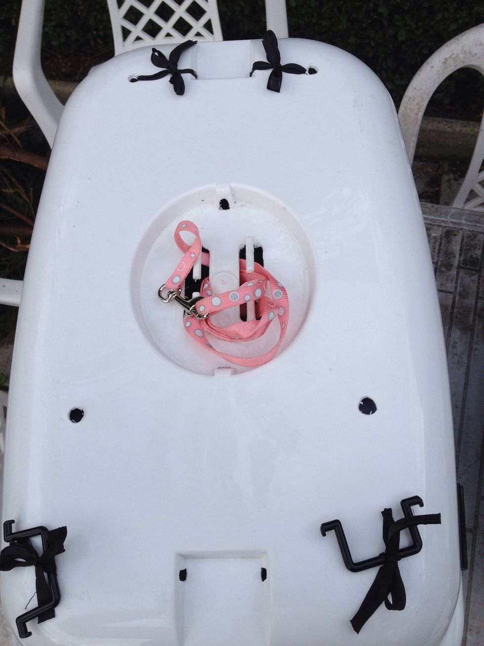 Use the holes that are already there (for the dangerous strap handle thing) as a reference to where to drill the others. It really depends on the type of bed you have as to where you decide to drill