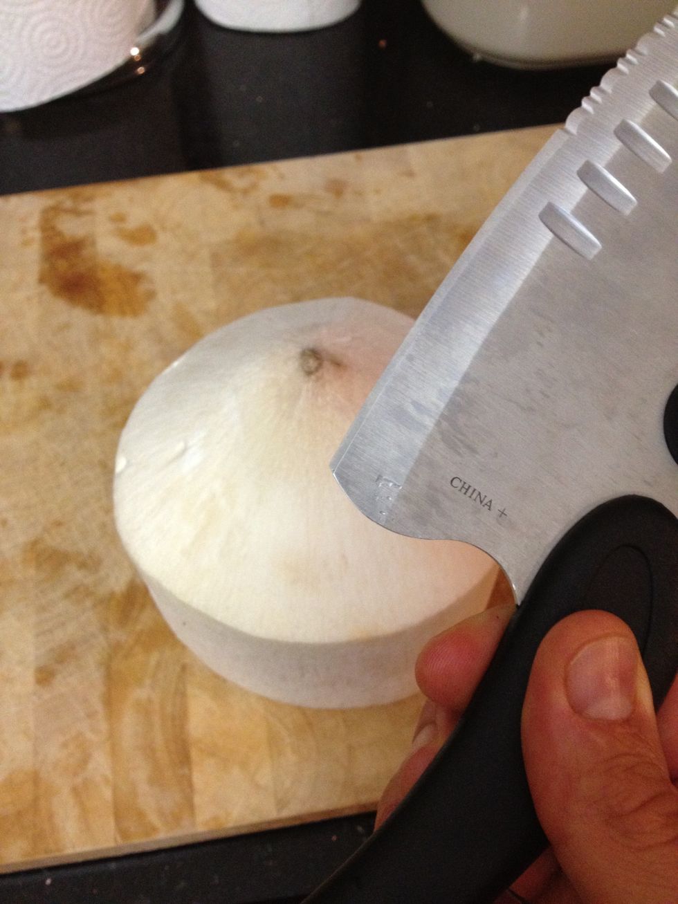 Use the inside sharp end of your knife www.PowerofFood.com