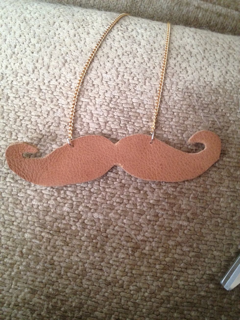 Use the jump rings to attach the chain now it's time to wear.