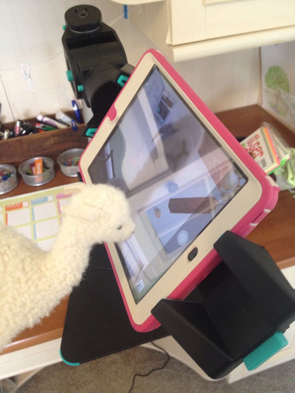 Use the Justand V2 for your next video call. (Mystery Skype, Google Hangout on Air, Touchcast, Student News)