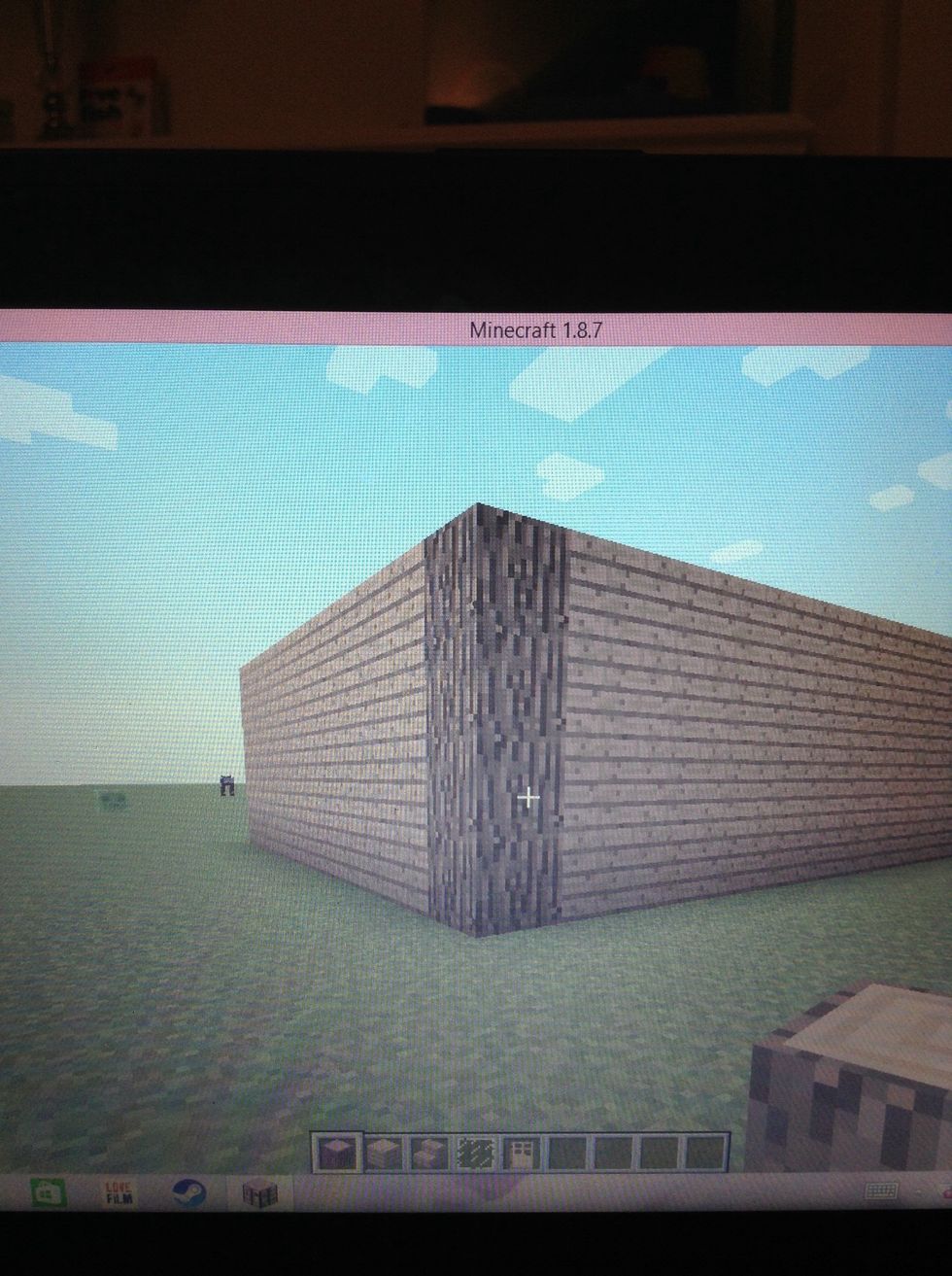 Use the logs to build the corners up!