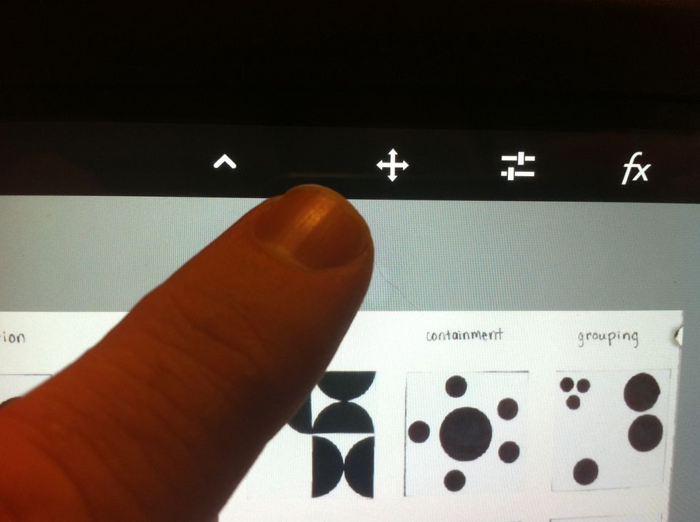 Use the "move" tool to rotate and center your work.