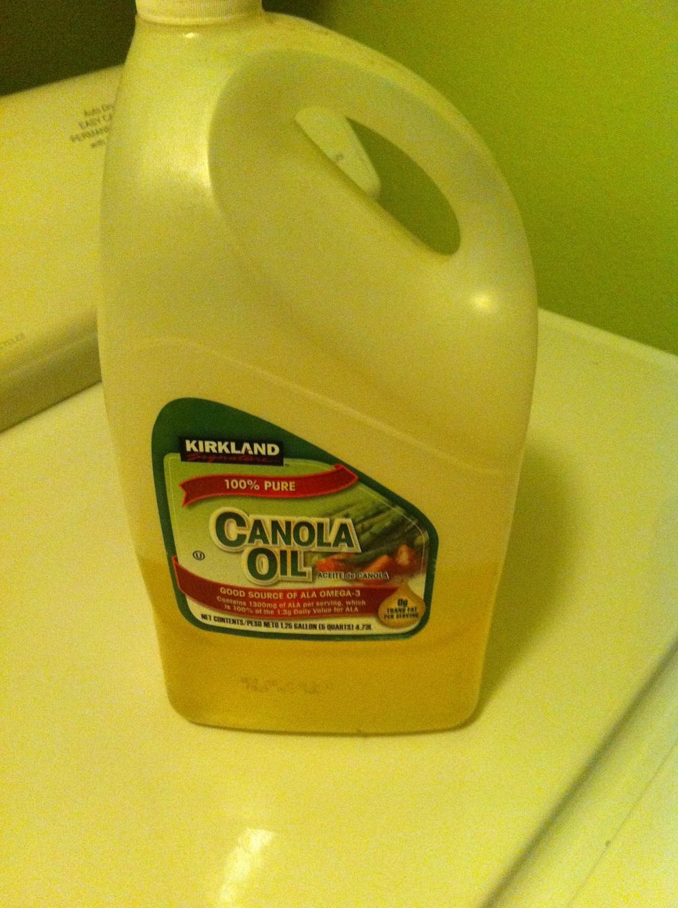 Use the oil and pour just a small amount to cover the bottom of the pot
